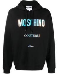 Moschino - Logo-print Cotton Hoodie - Lyst