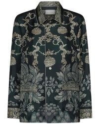 Pierre Louis Mascia - Aloe Baroque-Pattern Silk Shirt - Lyst