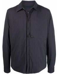 Sease - Stripe-print Pocket Shirt Jacket - Lyst