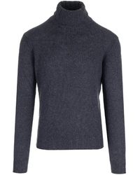 Al Duca d'Aosta - Ribbed-Trim Wool Sweater - Lyst