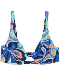 Chantelle - Abstract-Print Bikini Top - Lyst