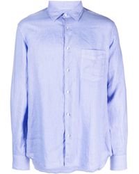 Aspesi - Long-sleeved Linen Shirt - Lyst