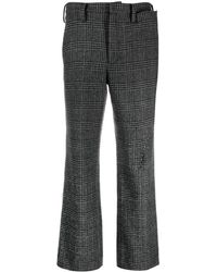 Yohji Yamamoto - Houndstooth Straight-Leg Trousers - Lyst