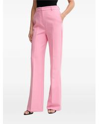 Morgan - Pressed-Crease Flared Trousers - Lyst
