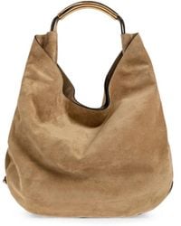 Moschino - Medium Handle Me Suede Tote Bag - Lyst
