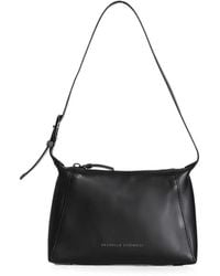 Brunello Cucinelli - Bolso De Hombro De Piel - Lyst