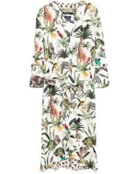 Marc Cain - Midikleid Mit Animal-Print - Lyst