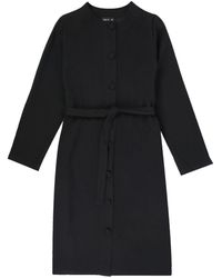 agnès b. - Belted Single-breasted Coat - Lyst