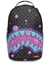 Sprayground - Sac À Dos À Carreaux Et Motif De Gueule De Requin - Lyst