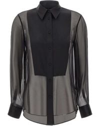 Filippa K - Buttoned-Up Sheer Shirt - Lyst