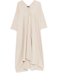 ELEH - Button V-Neck Dress - Lyst