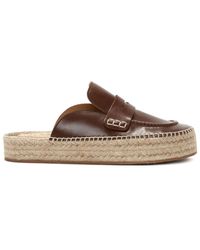 JW Anderson - Penny-slot Leather Loafer Mules - Lyst