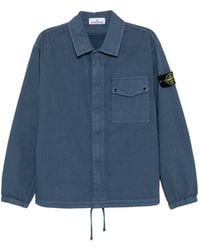 Stone Island - Hemd Mit Kompass-Patch - Lyst