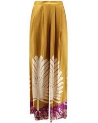 BYE Firenze - Pleated Palazzo Pants - Lyst