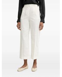 Benetton - Pantalon Plissé À Carreaux - Lyst