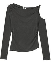 B+ AB - Cold-Shoulder Ruched Blouse - Lyst