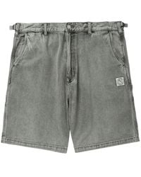 Izzue - Logo-Patch Denim Shorts - Lyst