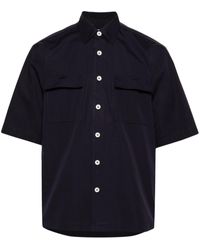 Lardini - Camp-collar Cotton Shirt - Lyst