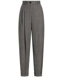 Dolce & Gabbana - Pinstripe Wool Trousers - Lyst