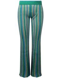 Circus Hotel - Striped Flared Trousers - Lyst