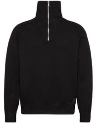 Calvin Klein - Zip-Up High-Neck Jumper - Lyst
