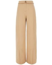 Alberta Ferretti - Concealed-Fastening Palazzo Trousers - Lyst