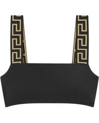Versace - Greca Border Bikini Top - Lyst