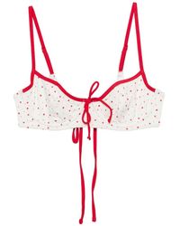 Frankie's Bikinis - Haut De Bikini Cola À Imprimé Fraise - Lyst