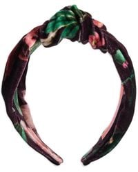 La DoubleJ - Love Geknoopte Haarband Met Bloemen - Lyst