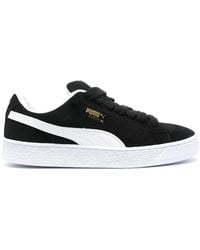 PUMA - Stamped-Logo Suede Platform Sneakers - Lyst