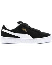 PUMA - Stamped-logo Suede Platform Sneakers - Lyst