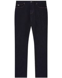 Emporio Armani - Logo-Patch Five-Pockets Jeans - Lyst