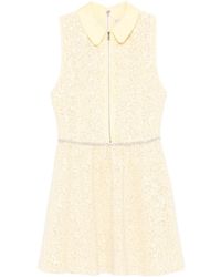 Alice + Olivia - Embellished Flared Mini Dress - Lyst