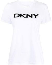 DKNY - Logo-print Cotton T-shirt - Lyst