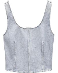 Rag & Bone - Veste En Jean À Design Sans Manches - Lyst