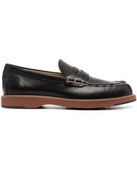 Tod's - Contrast Stitching Chunky Sole Loafers - Lyst