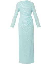 Erdem - Sequinned Long-Sleeve Gown - Lyst