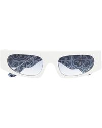 Dolce & Gabbana - Logo-Plaque Square-Frame Sunglasses - Lyst