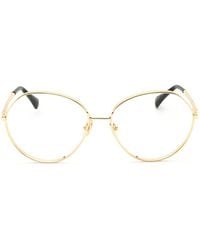 Max Mara Eyewear - Brille Mit Rundem Gestell - Lyst