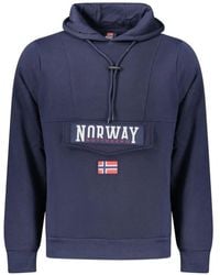 Norway 1963 - Logo-Patch Drawstring Hoodie - Lyst