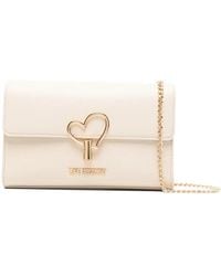 Love Moschino - ハート チェーン ショルダーバッグ - Lyst