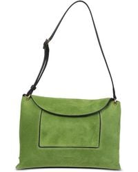 Wandler - Penelope Suede Logo-Print Shoulder Bag - Lyst