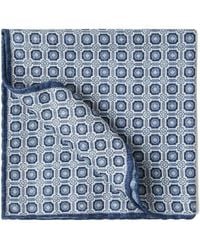 Brunello Cucinelli - Double-Faced Silk Geometric Pocket Square - Lyst