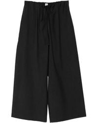 TOTEME - Drawstring-Waist Trousers - Lyst