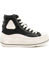 R13 - Kurt High-Top Denim Sneakers - Lyst