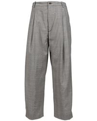 Hed Mayner - Checked Pleated Trousers - Lyst