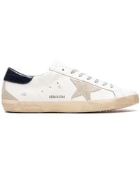 Golden Goose - Super-Star Trainers With Suede Star And Heels Tab - Lyst