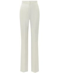 Max Mara - Satin-Stripe Pressed-Crease Trousers - Lyst