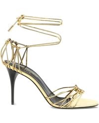 Saint Laurent - Sandalias Babylone 90 De Piel - Lyst