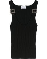 GIUSEPPE DI MORABITO - Buckle-detail Knitted Top - Lyst